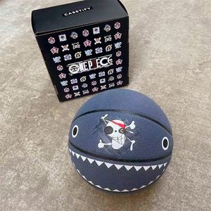 ONE PIECE Laboon Wilson spalding Merch Pelotas de baloncesto Logotipo en relieve de diamantes de cristal Edición conmemorativa Juego de PU niña tamaño 7 con caja Regalo para interiores y exteriores