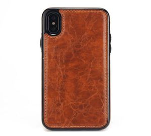 Une pièce de luxe en cuir PU pour support de voiture coque de téléphone avec aimant pour iPhone XS MAX XR 7 8 Plus 6 6S housse de protection Design Case6821996