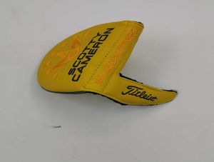 One Piece New Golf Mallet Golf Putter HeadCover Yellow Shop Custom Design High Milled Putter Quality for Golf Putter Head Cover1100530