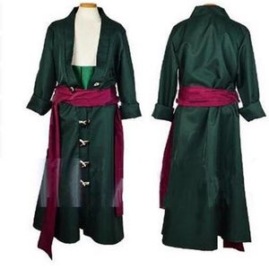 Disfraz de Cosplay de One Piece Roronoa Zoro, conjunto completo 3059