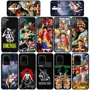 Boîtier Roronoa Zoro Luffy One Piece pour Samsung Galaxy A10 A20 A22 A30 A31 A32 A50 A51 A52 A53 A72 A33 A73 Couverture de couverture téléphonique