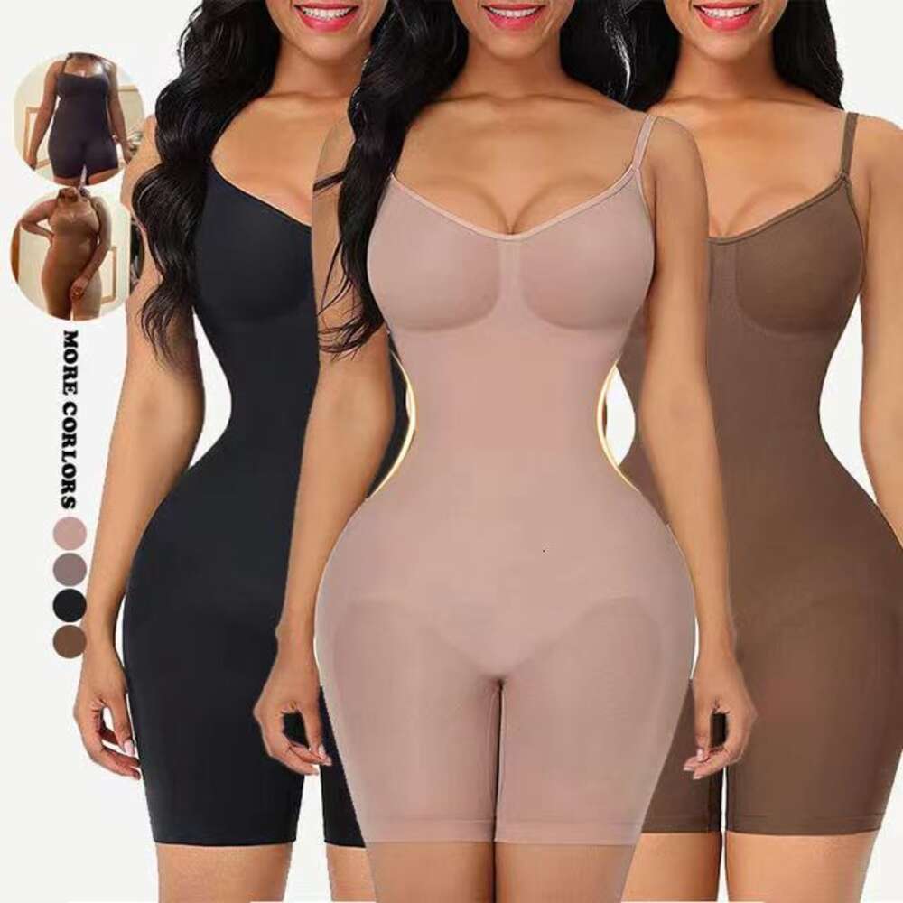 One Piece Shapewear with Tucked in Abdomen, Lifted Buttocks, Flat Corner Pants, Open Crotch, Postpartum Slimming Clothes, Chest Support, F41817