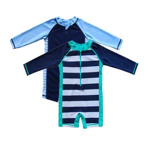 Costumes une pièce Wishere bébé maillots de bain à manches longues garçon vêtements de plage enfant en bas âge maillot de bain bébé maillot de bain enfants Sunsuit