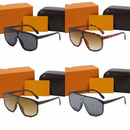 Lunettes de soleil une pièce pour femmes sonnenbrille waimea lunettes de créateur lunettes de soleil surdimensionnées hommes uv400 hip hop punk lunettes noir marron imprimé léopard hj06