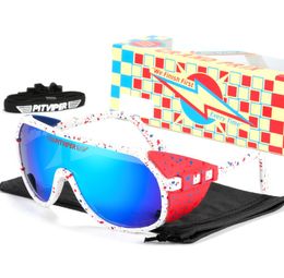 Lunettes de soleil en une pièce Men Sports Shield amovible Germes de soleil Unisexe équipés d'ANSI Z87 + UV400 GRAND-PRIX4966311