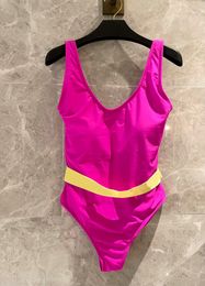 Eendelig badpak Zwemmen Strandkleding Mouwloos Roze Vrouwen Sexy Badpakken Zomer Tank Scrunch Bikinibroekje Braziliaanse stijl S M L XL