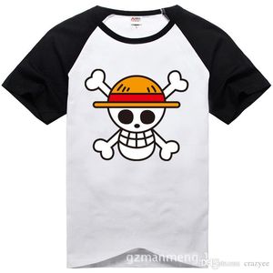 One Piece T-shirt 2017 Mode Japanse Anime Kleding Terug Kleur Luffy Katoenen T-shirt voor Man en Vrouwen, Merk Camiseta, Th001