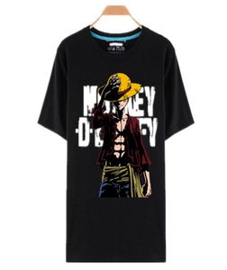 Een Stuk T-shirts Designer Anime T-shirts O Hals Zwart T-shirt Voor Mannen Anime Ontwerp Een Stuk T-shirt camisetas Tops6103077