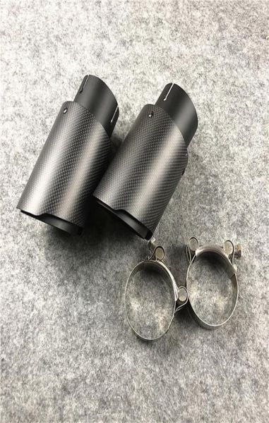 One Piece Universal Carbon Fiber Tipe de acero inoxidable para Akrapovic Tuning Auto Parts Muffler Tip Boque7683871