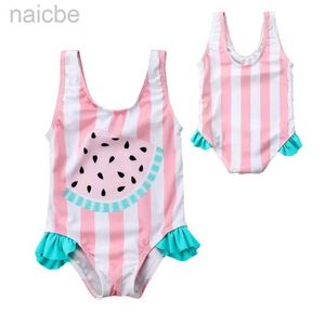 2019 Meisjes Watermeloen Ruches Badpak Bikini Badpak Badmode Zwemmen Eendelige Bikini 0-36 Maanden Peuter Baby Meisjes 24327