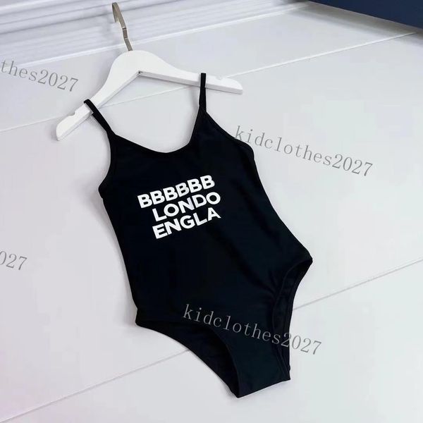 Una pieza 2023 niños Onepieces traje de baño diseñador moda traje de baño moda negro niñas bebé baño textil verano traje de baño bikinis conjunto nadar