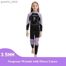 Traje de neopreno de un neopreno de una sola pieza con traje de buceo de buceo de buceo para niños calientes para niños.