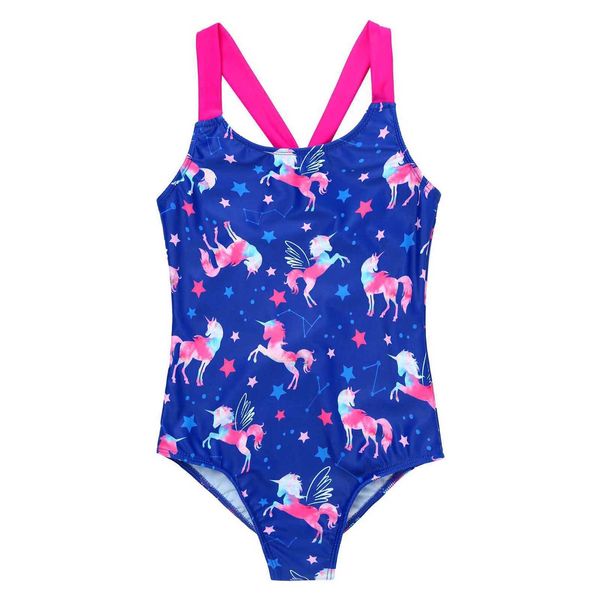 Maillot de bain une pièce pour filles de 4 à 16 ans, vêtements de plage brésiliens d'été, vêtements à bretelles, une pièce pour enfants, maillots de bain filles