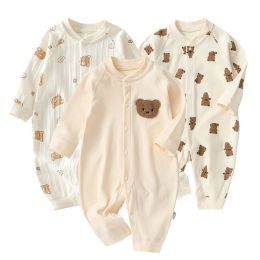 One-pièces Baby Automne Cartoon Bear ours Sweper pour garçons pour garçons NOUVELLE-NOURNE ONPIECES Vêtements Coton Bodys Costume pour nourrisson