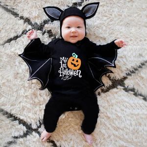 Één-stuks babykleding voor baby romper herfst winter babyjongen meisje kleren bat lange mouw kinderen pasgeboren jumpsuit baby Halloween kostuum