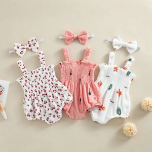 Één-stuks babymeisjes rompers kleding zomer baby