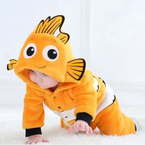 One-pièces bébé Nemo Fish Pyjamas Vêtements NOUVEAU NOUVEAU ROCHER COSSIE MIGLE ANIMAL COSTUME ANIM
