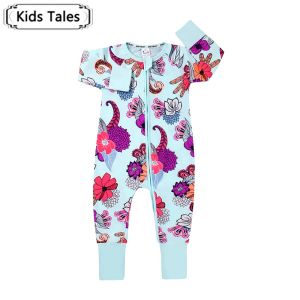One-Pieces Baby Rompers Baby Boy Clothing Floral Baby Girls vêtements dessin animé Kids Optifits New Fashion Infant Juptsuit Roupas Bebes Automne
