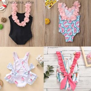 SOINS DE SOWSUIRS BÉBÉ Children MAISON BIKINI BIKINI FLORNE GIRLE SUMPE SUMPRESSE Backless Childrens Swimsuit 1 2 3 4 ANS Q240418