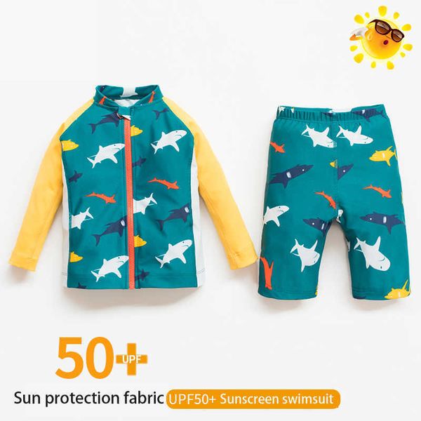 Traje de baño de una pieza con protección solar para niños, traje de baño de bebé para niños, traje de baño de una pieza para niños pequeños, traje de baño con protección solar para bebés