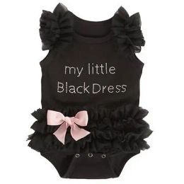 One-pièces citgeet noirs enfants bébé filles vêtements en dentelle en tulle roches coton saut saut de combinaison