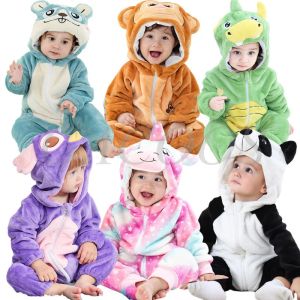 One-Pieces Migne Animal Baby Vêtements Long Manches Boys filles Romper Romper Panda Costumes pour enfants Kigurumi Globalement Baby Rompers
