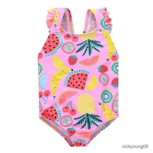 One-pièces filles maillot de bain sirène imprimer bébé filles une pièce de natme des enfants de surf