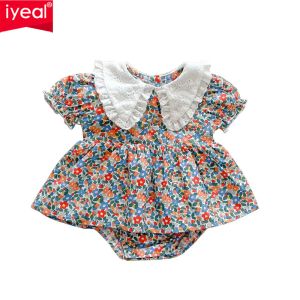 One-Pieces Iyeal Baby Girls Vêtements d'été mignons Bodys de nouveau-nés en nourrisson