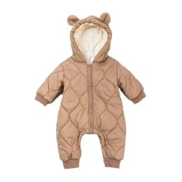 One-pièces nouveau-nés Baber Baber Winter épaissison Coton Jumps Suit Infant Back