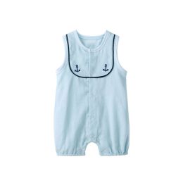 One-pièce nouveau-né nouveau-né bébé coton Cotton Sailor Vêtements bébé Romper de vacances d'été pour bébé filles garçons combinaison