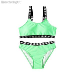 Una pieza Sólido Multi Estilo Niño Niñas Niños Bikini Set 2022 Niñas Niños Traje de baño Traje de baño Verano Bebé Niño Biquini Natación Traje de baño W0310