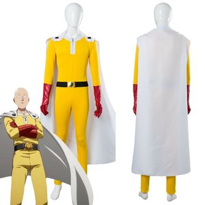 One Punch Man Hero Saitama Cosplay Kostuum Outfit Uniform Jumpsuit Cape-Full-Set thumbnail 1 One-Punch-Man-Hero-Saitama-Cosplay-Kostuum-