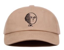 ONE PUNCHMAN Papa Chapeau 100 Coton Saitama casquette de baseball Anime fan broderie drôle Chapeaux pour Femmes Hommes ok Man One Punch Man94042938362249