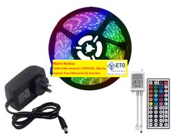 Un ensemble avec 5m 10m Led Strips RGB Light Remote Controller IP20 IP65 12V Holiday Lighting