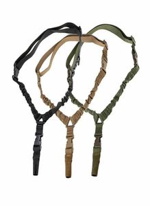 Eén enkele puntsling Multifunctionele nylon tactische riem Airsoft verstelbare riem Snelsluiting voor geweerjacht Wargame5299910