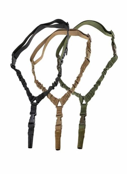 Un solo punto Sling Multifunción Nylon Tactical Belt Airsoft Correa ajustable Hebilla de liberación rápida para Wargame de guerra de caza de rifle5299910