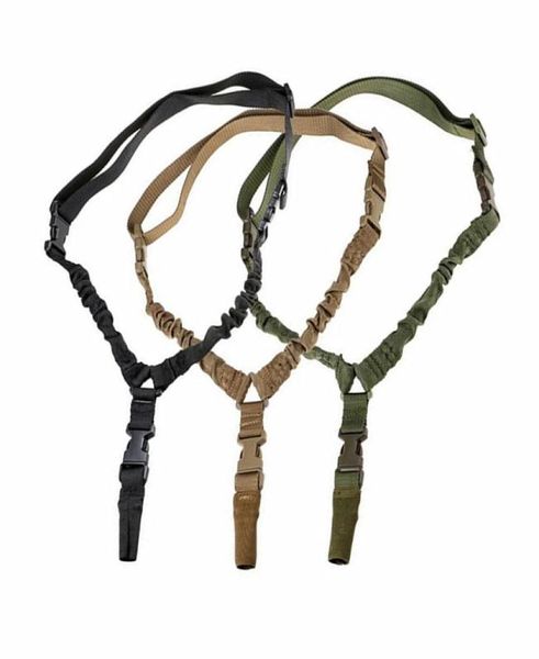 Un solo punto Sling multifunción Nylon Cinturón táctico Airsoft Correa ajustable Hebilla de liberación rápida para Wargame de guerra de caza de rifle51477733