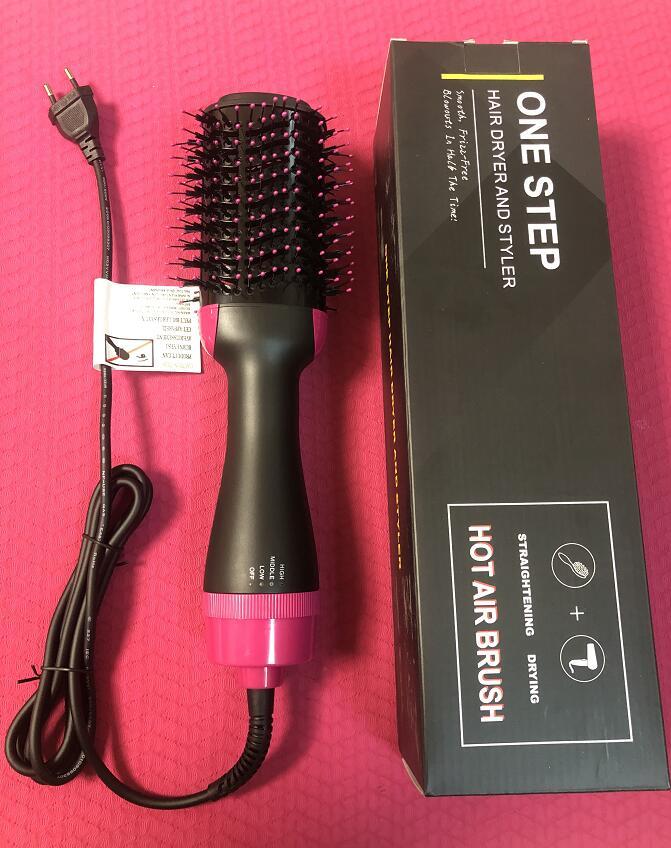 Sèche-cheveux et coiffeur en une étape, brosse pour sèche-cheveux, brosse à air 3 en 1 - Sèche-cheveux à ions négatifs, lisseur et bigoudi hotsale