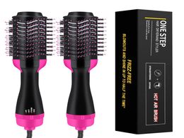 Cincel y rizadores de cabello de un paso para el cabello 2 en 1 Volumizer Blower Peint Lintering Calefacción de rizado Herramientas de peinado de hierro 8191327