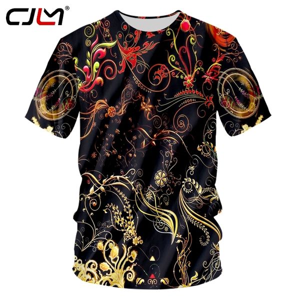 Oneck t-shirt Homme personnalité 3D t-shirt impression fleur et ananas loisirs vêtement unisexe printemps t-shirt 220623
