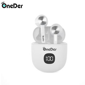 ONEDER W16 TWS 6D Bluetooth 5.0 Oortelefoons Wireless Mini Ear Buds Touch Control Sport in oor Stereo Draadloze headset voor Android IOS Mobiele telefoon Max Sumsang Xiaomi Pro 2 3