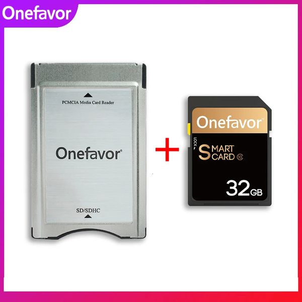OneFavor 32GB 16GB U3 SDHC Memoria 90MB/S SD Tarjeta con adaptador Lector de tarjetas PCMCIA para Mercedes Benz MP3 Memory Tarjeta 240419