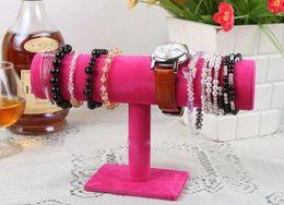 OneLayer Fluwelen Mode-sieraden Armband Ketting Horloge Armband Display Standhouder Bangle Horloge Tbar Multistyle Optioneel1757058