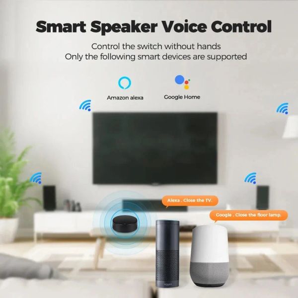 OneNUO Smart Wifi IR Control remoto universal con Tuya y Smart Life Home Remote para aire acondicionado TV DVD Alexa Google