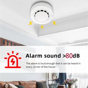 OneNuo Tuya WiFi Smoke Detector Sensor Photoelectric Fire Alarm Home Kitchen Security System Work with Smart Life App