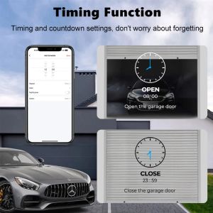 Onenuo Tuya WiFi Switch Smart Garage Garage Door Controller Work avec Alexa Echo Google Home Smart Life (Support Adaptateur DC5V 1A)