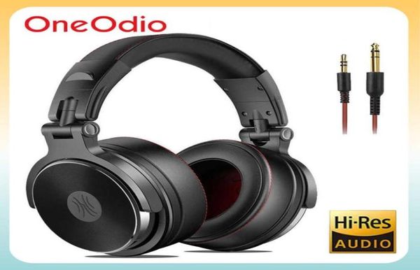 Oneodio Pro 50 casque de Studio filaire stéréo casque DJ professionnel avec Microphone sur l'oreille moniteur écouteurs basses casques8666280