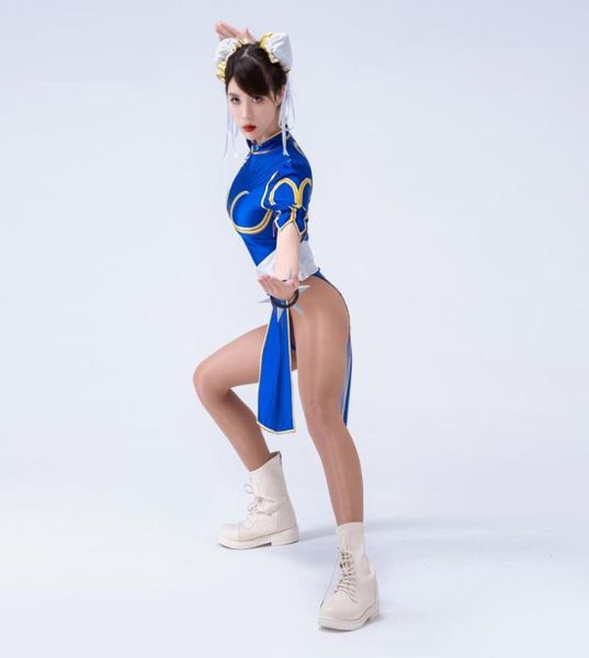 One-Piece Cost 4pcs Body Body Body Body Body Body Body Cosplater Anime Japonais Jupe Chunli Costume sexy Roleplay3508756