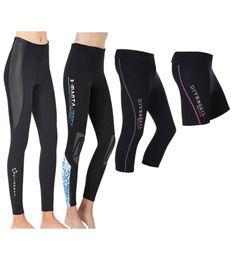 Trajes de una pieza Pantalones de traje de neopreno 3 mm Pantalones térmicos de cintura alta Pantalones largos de neopreno Medias de buceo para hombres Mujeres 2 mm 15 mm Leggings Capris 7040176