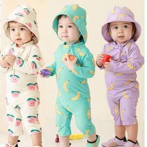 Onepieces Traje de baño para niños Protector solar Traje de surf para bebés de secado rápido Traje de baño para niños y niñas Traje de baño para niños pequeños 230329